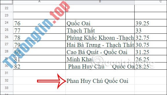 Cách&nbsp;xóa&nbsp;khoảng&nbsp;trắng&nbsp;trong&nbsp;Google&nbsp;Sheets