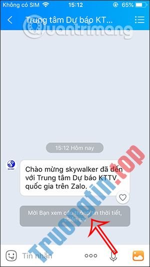 Cách&nbsp;cập&nbsp;nhật&nbsp;tình&nbsp;hình&nbsp;mưa&nbsp;bão&nbsp;trên&nbsp;Zalo