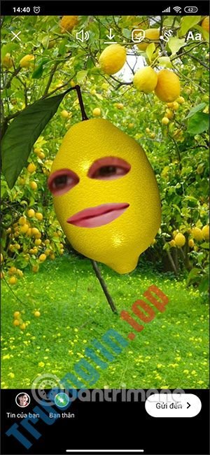 Cách&nbsp;quay&nbsp;video&nbsp;filter&nbsp;quả&nbsp;chanh&nbsp;trên&nbsp;Instagram