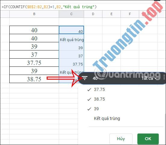 Cách&nbsp;lọc&nbsp;trùng&nbsp;dữ&nbsp;liệu&nbsp;trong&nbsp;Google&nbsp;Sheets