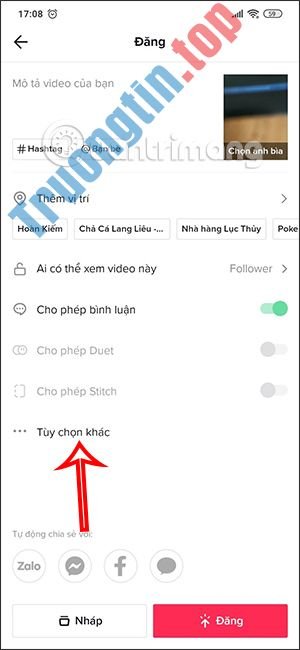 Cách&nbsp;không&nbsp;lưu&nbsp;video&nbsp;TikTok&nbsp;xuống&nbsp;điện&nbsp;thoại