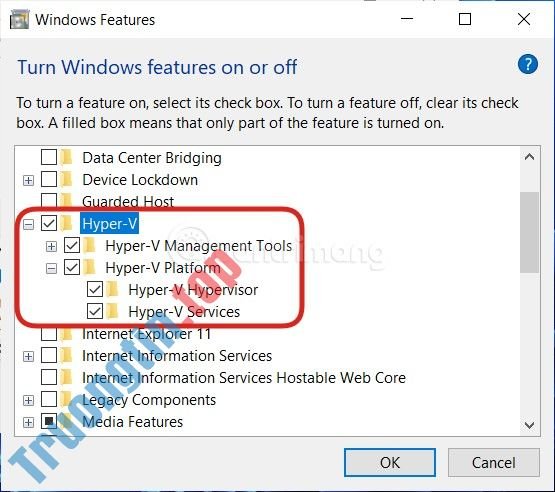 Cách&nbsp;disable&nbsp;Hyper-V&nbsp;trên&nbsp;Windows&nbsp;10,&nbsp;vô&nbsp;hiệu&nbsp;hóa&nbsp;Hyper-V