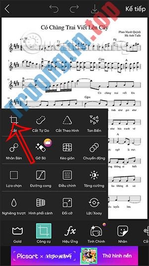 Cách&nbsp;chèn&nbsp;lời&nbsp;bài&nbsp;hát&nbsp;vào&nbsp;ảnh&nbsp;bằng&nbsp;PicsArt