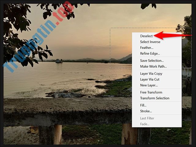 Cách&nbsp;bỏ&nbsp;chọn&nbsp;một&nbsp;khu&nbsp;vực,&nbsp;layer&nbsp;trong&nbsp;Adobe&nbsp;Photoshop