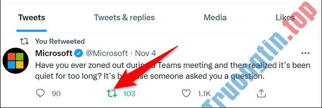 Cách&nbsp;xóa&nbsp;một&nbsp;retweet&nbsp;trên&nbsp;Twitter