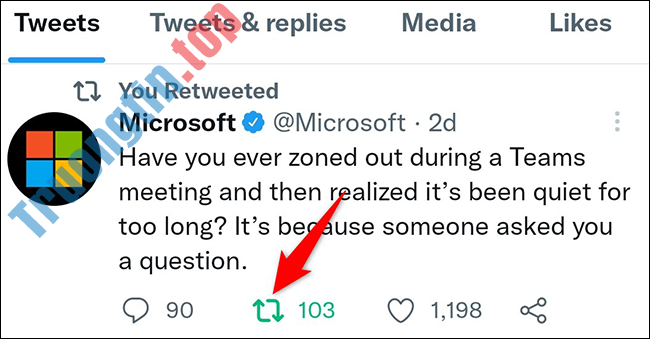 Cách&nbsp;xóa&nbsp;một&nbsp;retweet&nbsp;trên&nbsp;Twitter