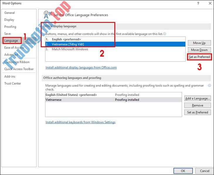 Cách&nbsp;cài&nbsp;đặt&nbsp;Tiếng&nbsp;Việt&nbsp;cho&nbsp;Microsoft&nbsp;Office&nbsp;2010,&nbsp;2016,&nbsp;2019