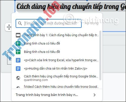 Cách&nbsp;tạo&nbsp;liên&nbsp;kết&nbsp;slide&nbsp;thuyết&nbsp;trình&nbsp;Google&nbsp;Slides