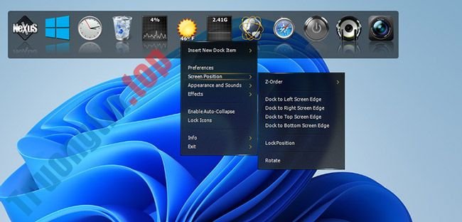 Cách&nbsp;thêm&nbsp;thanh&nbsp;Dock&nbsp;kiểu&nbsp;Mac&nbsp;vào&nbsp;Windows&nbsp;10/11&nbsp;bằng&nbsp;Winstep&nbsp;Nexus