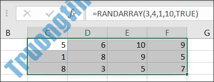 Cách tạo số ngẫu nhiên trong Excel