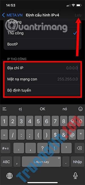 Cách thay đổi địa chỉ IP cho điện thoại