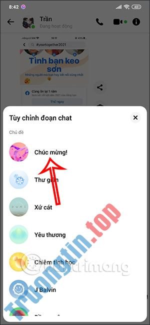 Cách&nbsp;cài&nbsp;theme&nbsp;Giáng&nbsp;sinh,&nbsp;năm&nbsp;mới&nbsp;cho&nbsp;Messenger