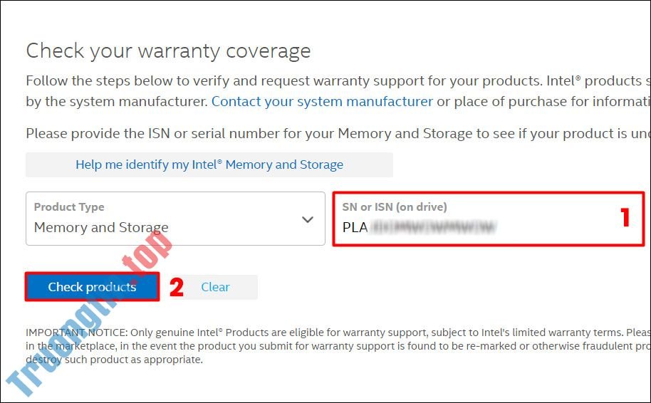 How to check the warranty period of SSD hard drives, genuine Intel CPUs
