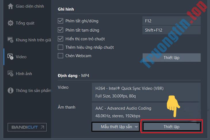 Instructions for recording laptop screen directly or using software