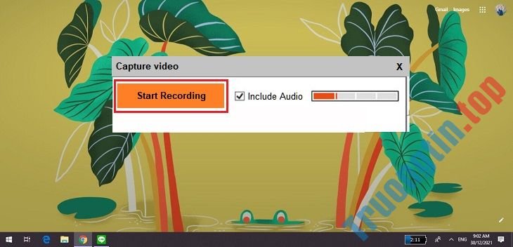 Instructions for recording laptop screen directly or using software