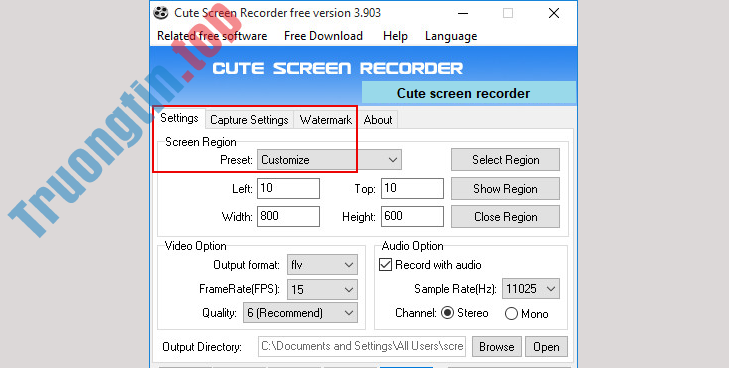 Instructions for recording laptop screen directly or using software