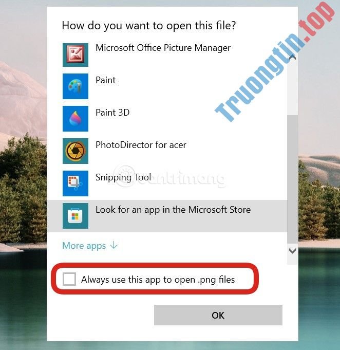 How to fix Open with error on Windows