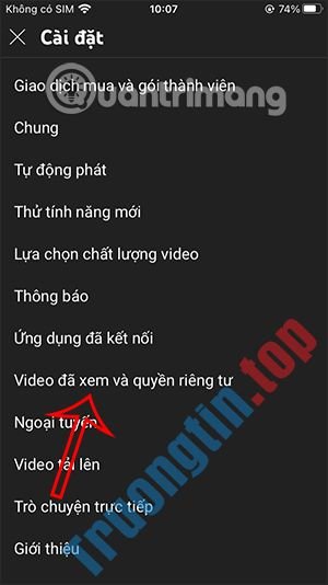 Cách&nbsp;tắt&nbsp;lưu&nbsp;video&nbsp;YouTube&nbsp;đã&nbsp;xem