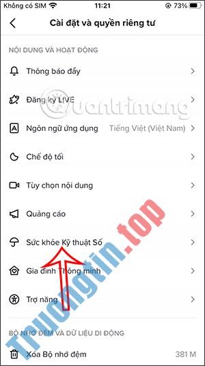Cách&nbsp;bật&nbsp;chế&nbsp;độ&nbsp;hạn&nbsp;chế&nbsp;video&nbsp;TikTok