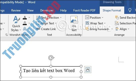 Cách&nbsp;liên&nbsp;kết&nbsp;Text&nbsp;Box&nbsp;trong&nbsp;Word