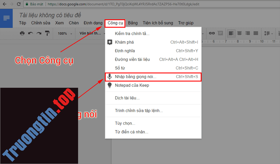 Hướng&nbsp;dẫn&nbsp;nhập&nbsp;văn&nbsp;bản&nbsp;bằng&nbsp;giọng&nbsp;nói&nbsp;trên&nbsp;Google&nbsp;Docs&nbsp;chi&nbsp;tiết&nbsp;nhất