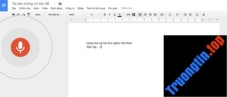 Hướng&nbsp;dẫn&nbsp;nhập&nbsp;văn&nbsp;bản&nbsp;bằng&nbsp;giọng&nbsp;nói&nbsp;trên&nbsp;Google&nbsp;Docs&nbsp;chi&nbsp;tiết&nbsp;nhất