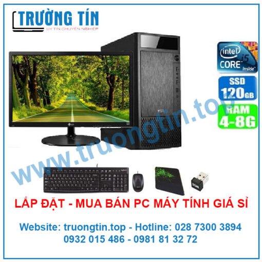 Bán Máy Tính Văn Phòng Cũ Giá Rẻ CPU I5 2400 / RAM 4G / SSD 120G /MÀN 19INCH