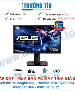 Bán LCD Màn Hình Máy Tính Mới Game ASUS VG248QG 24 inch 165Hz 0.5ms G-SYNC Compatible, FreeSync Full HD 2 Loa Giá Rẻ