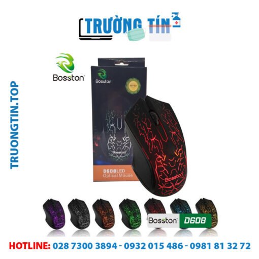Bán Chuột Máy Tính Mouse BOSSTON D608 USB Chính hãng Giá Rẻ