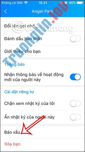 Cách&nbsp;dùng&nbsp;tính&nbsp;năng&nbsp;báo&nbsp;xấu&nbsp;trên&nbsp;Zalo