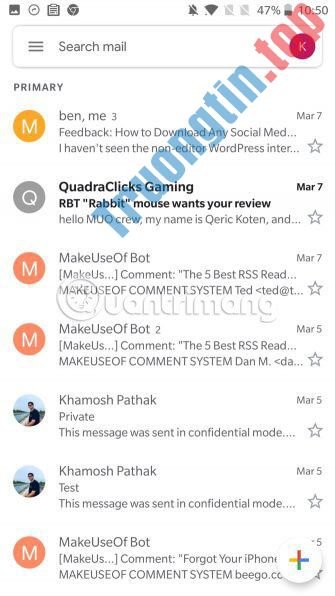 Làm&nbsp;chủ&nbsp;ứng&nbsp;dụng&nbsp;Gmail&nbsp;di&nbsp;động&nbsp;mới&nbsp;với&nbsp;10&nbsp;mẹo&nbsp;hữu&nbsp;ích&nbsp;này