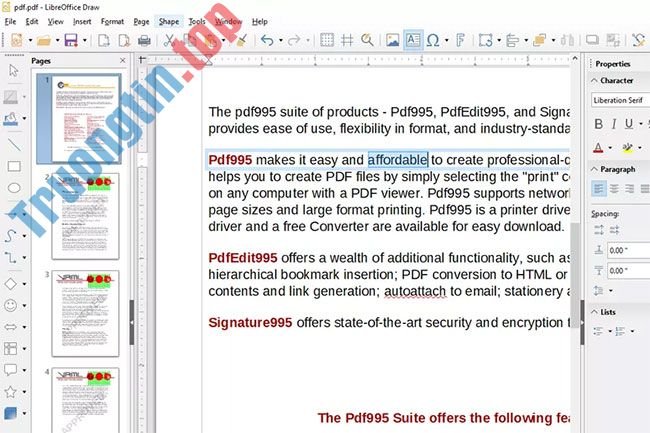 11 phần mềm chỉnh sửa file PDF miễn phí tốt nhất 7 11 phần mềm chỉnh sửa file PDF miễn phí tốt nhất