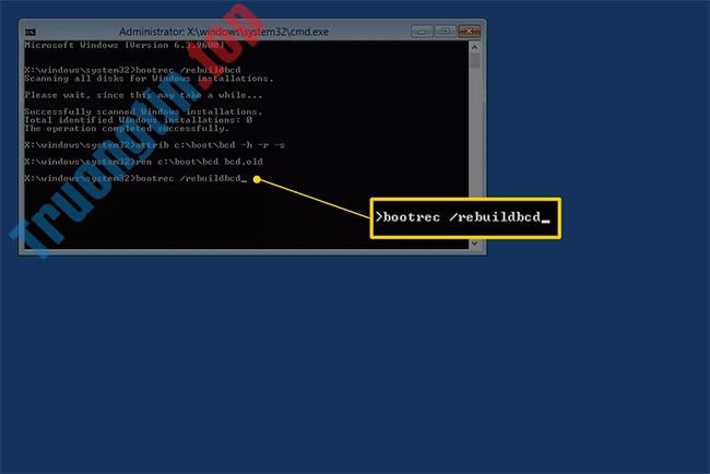 Cách&nbsp;build&nbsp;lại&nbsp;BCD&nbsp;trong&nbsp;Windows