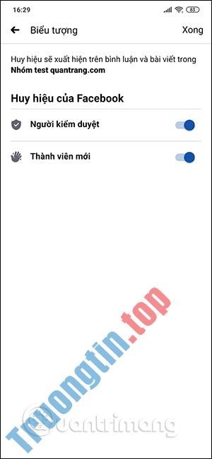 Cách&nbsp;chọn&nbsp;huy&nbsp;hiệu&nbsp;cá&nbsp;nhân&nbsp;hiện&nbsp;trong&nbsp;nhóm&nbsp;Facebook