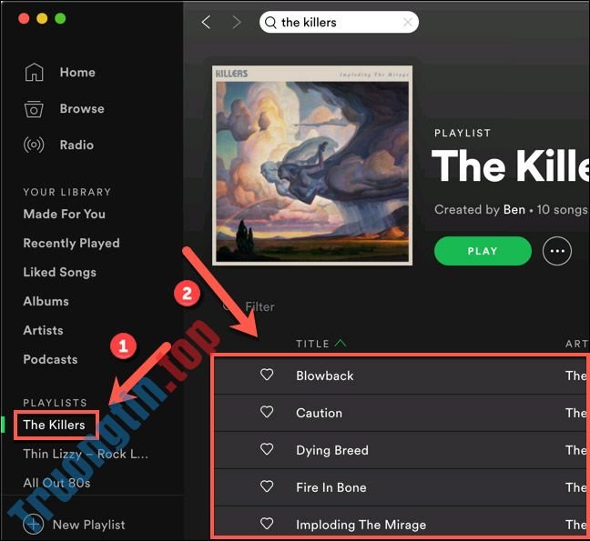 Cách hợp nhất các playlist trên Spotify 1 Cách hợp nhất các playlist trên Spotify
