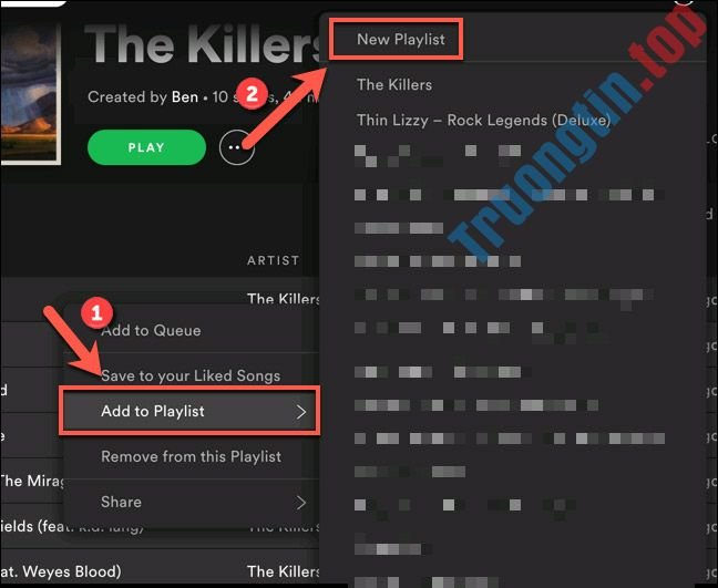 Cách hợp nhất các playlist trên Spotify 2 Cách hợp nhất các playlist trên Spotify