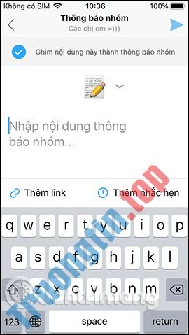 Cách&nbsp;tạo&nbsp;ghi&nbsp;chú&nbsp;trên&nbsp;nhóm&nbsp;Zalo