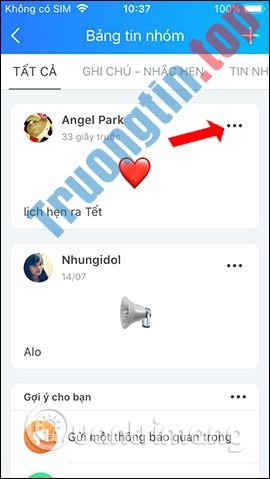 Cách&nbsp;tạo&nbsp;ghi&nbsp;chú&nbsp;trên&nbsp;nhóm&nbsp;Zalo