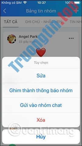 Cách&nbsp;tạo&nbsp;ghi&nbsp;chú&nbsp;trên&nbsp;nhóm&nbsp;Zalo