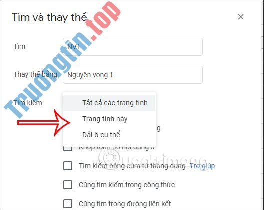 Cách&nbsp;thay&nbsp;thế&nbsp;từ&nbsp;trong&nbsp;Google&nbsp;Sheets