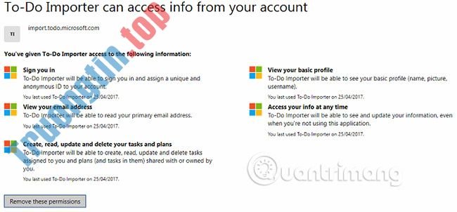 Cách thu hồi quyền truy cập của bên thứ ba vào tài khoản Microsoft