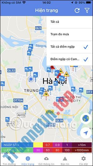 Cách&nbsp;tra&nbsp;cứu&nbsp;điểm&nbsp;ngập&nbsp;lụt&nbsp;tại&nbsp;Hà&nbsp;Nội&nbsp;bằng&nbsp;HSDC&nbsp;Maps