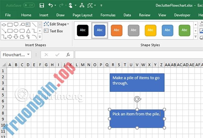 Cách&nbsp;vẽ&nbsp;lưu&nbsp;đồ&nbsp;trong&nbsp;Excel