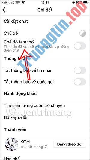 Cách&nbsp;bật,&nbsp;tắt&nbsp;chế&nbsp;độ&nbsp;tạm&nbsp;thời&nbsp;trên&nbsp;Instagram&nbsp;tự&nbsp;xóa&nbsp;tin&nbsp;nhắn