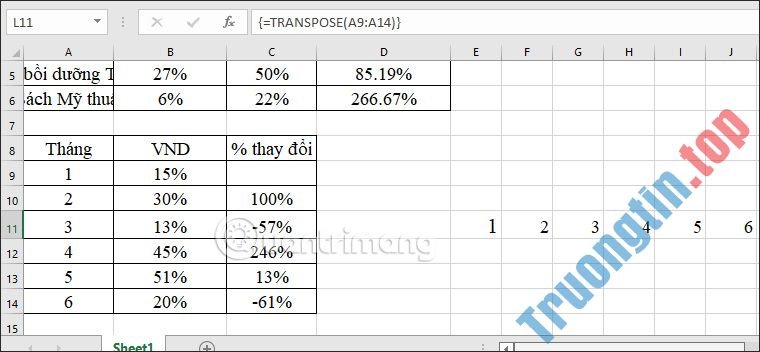 Cách&nbsp;chuyển&nbsp;cột&nbsp;thành&nbsp;hàng,&nbsp;hàng&nbsp;thành&nbsp;cột&nbsp;trong&nbsp;Excel