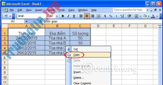 Cách&nbsp;chuyển&nbsp;cột&nbsp;thành&nbsp;hàng,&nbsp;hàng&nbsp;thành&nbsp;cột&nbsp;trong&nbsp;Excel