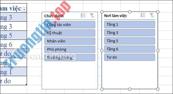 Cách&nbsp;dùng&nbsp;Slicer&nbsp;lọc&nbsp;dữ&nbsp;liệu&nbsp;Excel