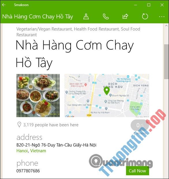 Cách&nbsp;dùng&nbsp;Smakoon&nbsp;tìm&nbsp;nhà&nbsp;hàng&nbsp;trên&nbsp;Windows&nbsp;10