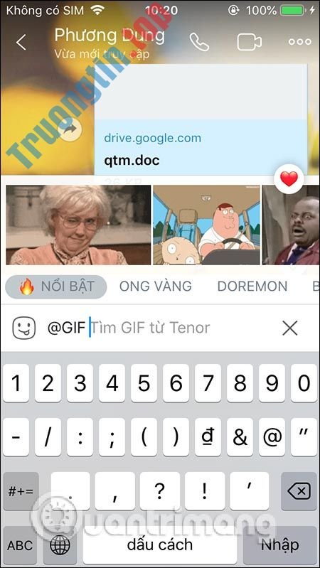 Hướng&nbsp;dẫn&nbsp;cách&nbsp;chia&nbsp;sẻ&nbsp;và&nbsp;gửi&nbsp;ảnh&nbsp;GIF&nbsp;qua&nbsp;Zalo