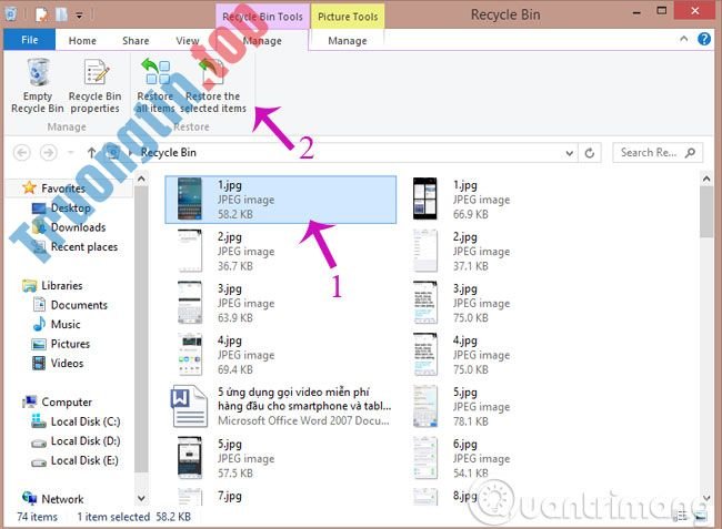Những&nbsp;thủ&nbsp;thuật&nbsp;để&nbsp;sử&nbsp;dụng&nbsp;Recycle&nbsp;Bin&nbsp;hiệu&nbsp;quả&nbsp;hơn